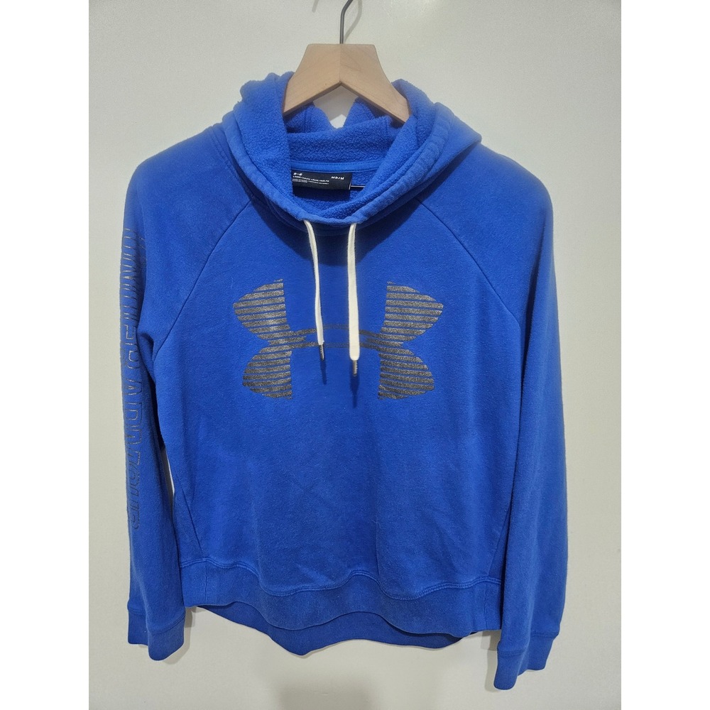 Under Armour Womens Royal Blue Rival Fleece Logo Hoodie GSLND69Z00532 Medium
